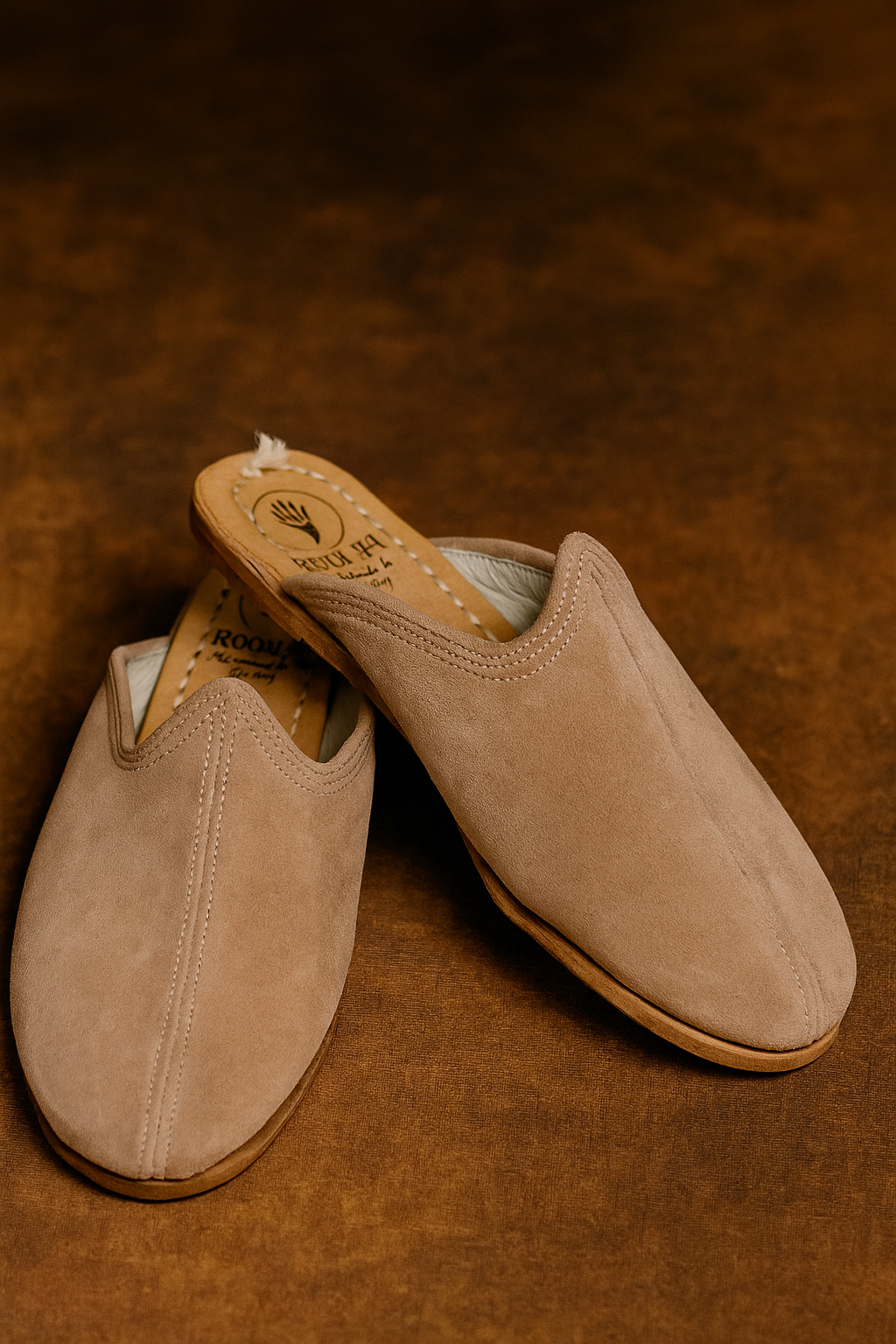 Taupe Earth Mule