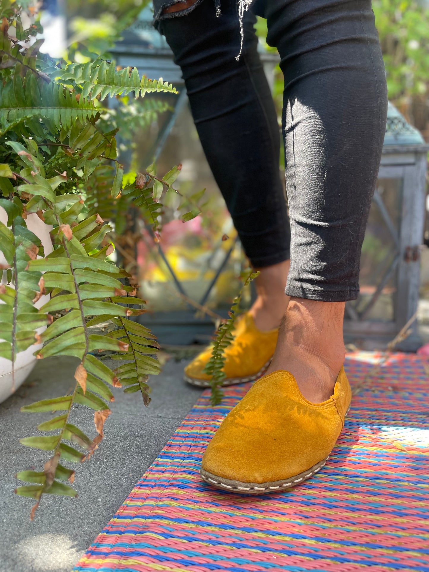 Mustard Mules Shoes