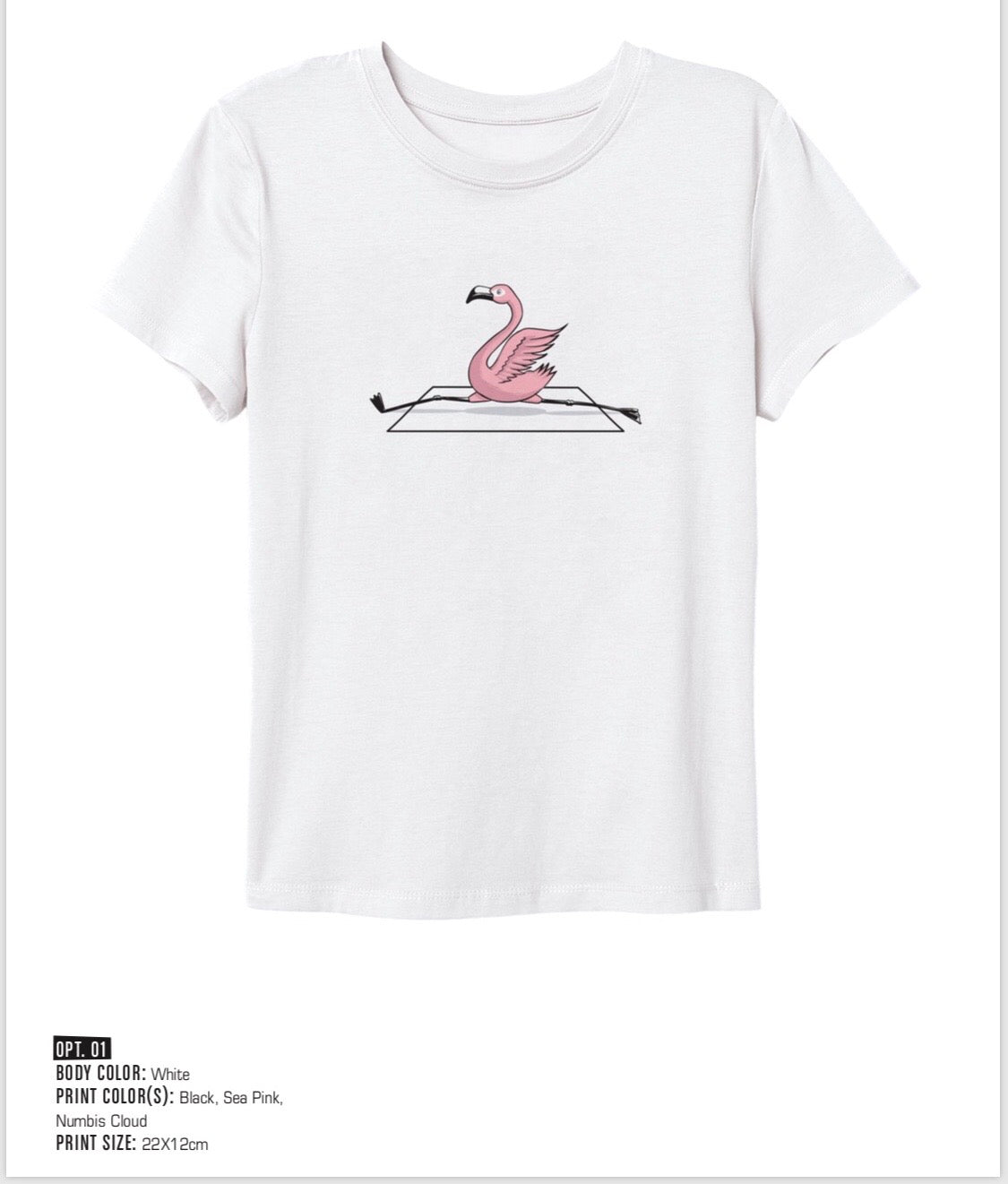 Flamingo Split Tee